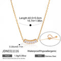 Damen Halskette mit funkelndem Zirkonsteindesign Shop Nory