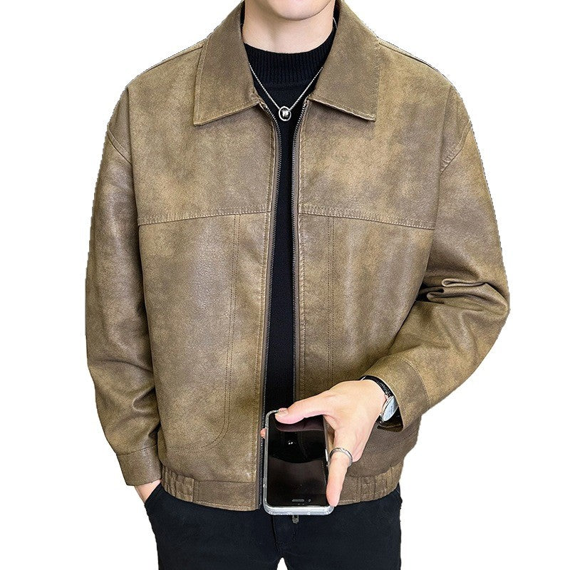 Herren Modische Jacke im Lederlook Shop Nory