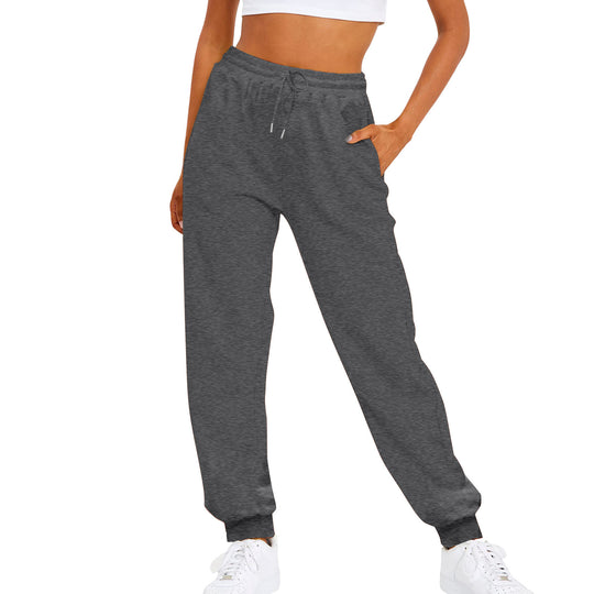 Damen nan komfortable Jogginghose mit Kordelzug Seitentaschen und geripptem Knöchelabschluss Shop Nory