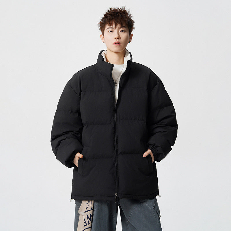 Herren Kurz geschnittene Oversize Steppjacke mit hohem Kragen Shop Nory