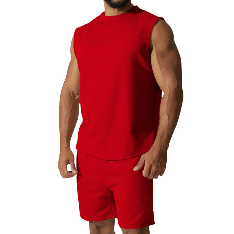 Herren sportliches Kurzarm-Set aus atmungsaktivem Material