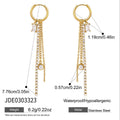 Damen Ohrhänger mit eleganten Zirkonia-Detail und hypoallergener Edelstahlverarbeitung Shop Nory
