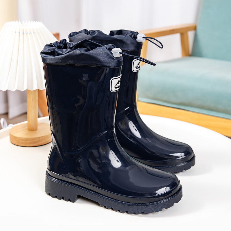 Damen Hochwertige und Stylische Gummistiefel mit Verstellbarem Schnürsystem ShopNory