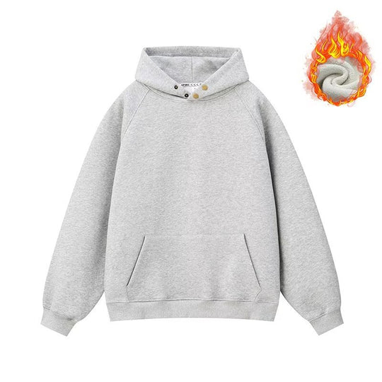 Unisex Gefütterter Oversized Kapuzenpullover mit Kängurutasche Shop Nory