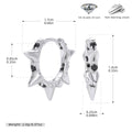 Damen Ohrhänger mit stilvollem Spike-Design aus 925 Sterling Silber Shop Nory