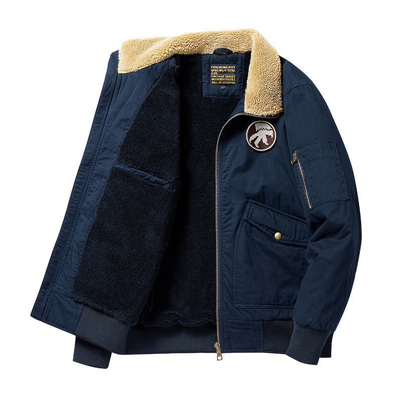 Herren Modische Übergangsjacke mit Fleece-Innenfutter Shop Nory