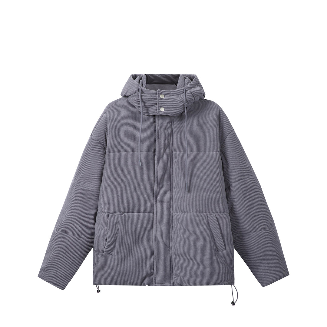 Unisex Wattierter Cord‑Parka im Boxy‑Cut mit hohem Kragen und Kordelzug Shop Nory