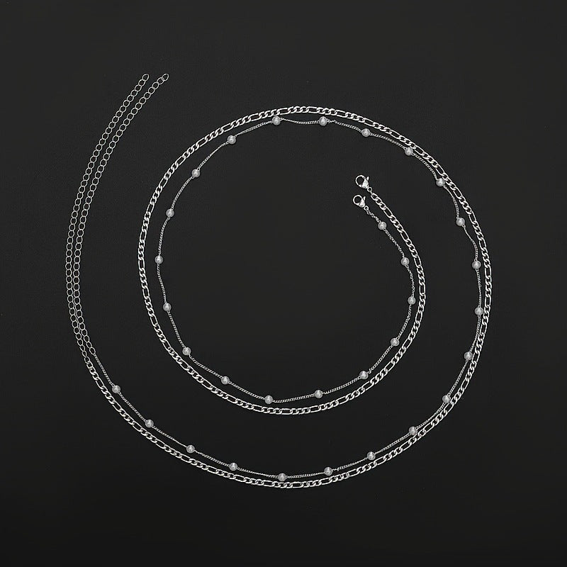 Damen automatische Gliederkette mit funkelnden Perlen und edlem Design Shop Nory