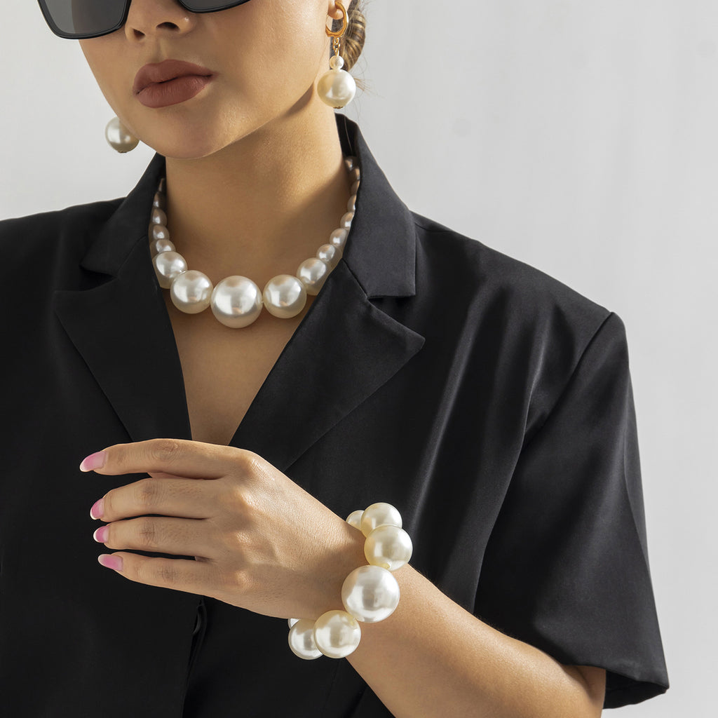 Damen Perlenarmband mit großflächigen Akzenten Shop Nory