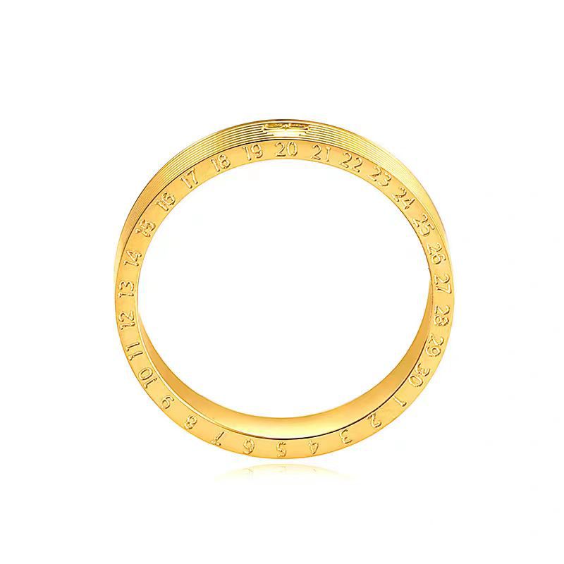 Damen Elegante Strukturierte Gold Band Ring Shop Nory