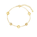 Damen Armband mit eleganten Ziffern und funkelnden Zirkonia Shop Nory