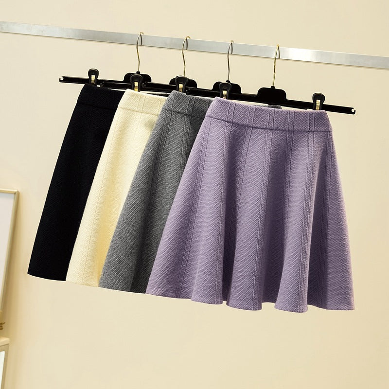 Damen Weit geschnittener, eleganter Midirock Shop Nory