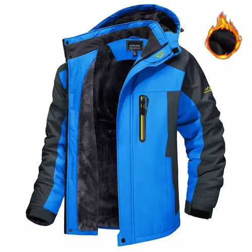 Herren Trekkingparka mit warmem Teddyfutter, abnehmbarer Kapuze und wasserdichter Softshell-Außenschicht Shop Nory