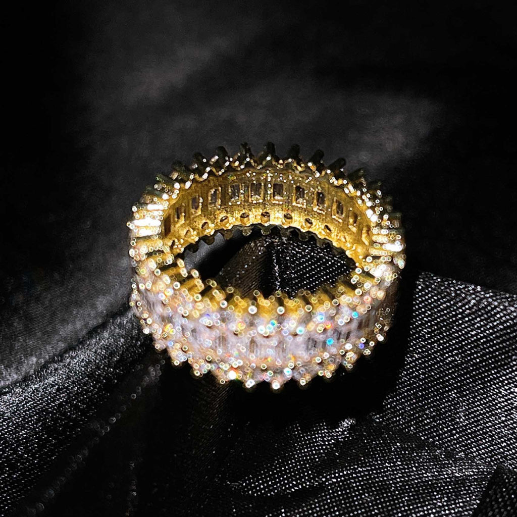 Damen Glänzender Ring mit Kristallen Shop Nory