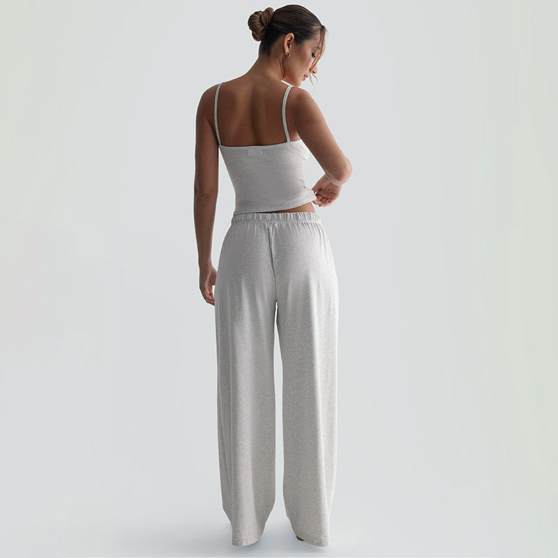 Damen Legere Lounge-Hose und Top Set