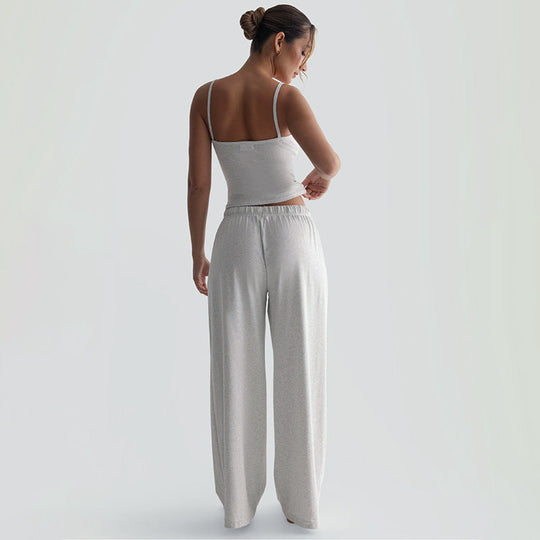 Damen Legere Lounge-Hose und Top Set