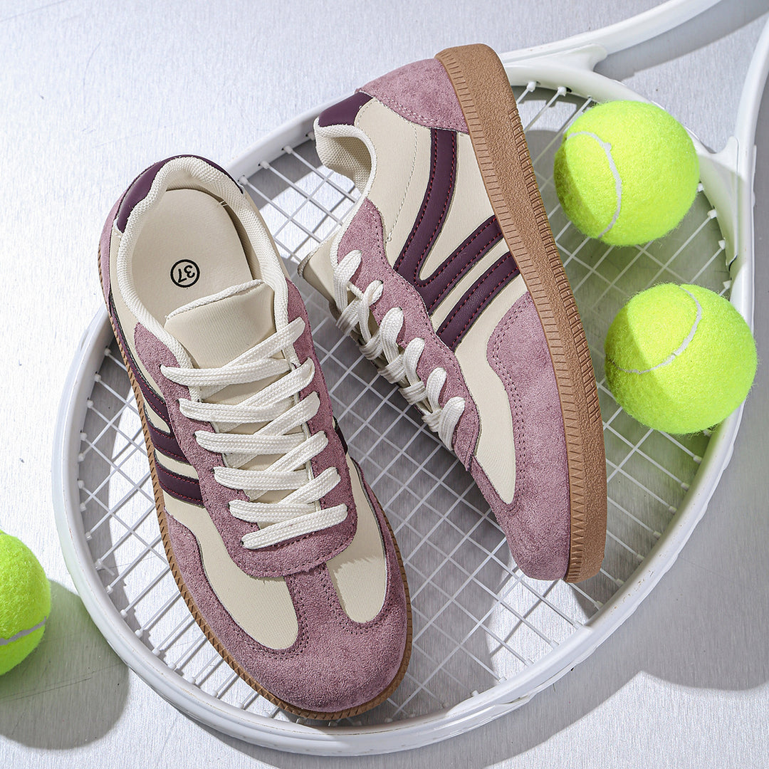 Damen Retro-Sneaker mit Gumsohle und gepolsterter Innensohle Shop Nory