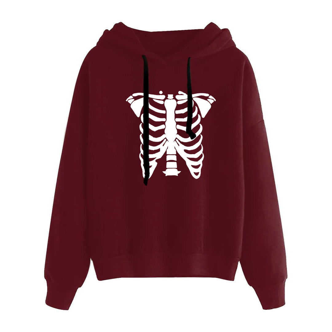 Damen nan lässiger Oversize Kapuzenpullover mit Herz‑und‑Pfotenprint, Kordelzug und gerippten Bündchen Shop Nory