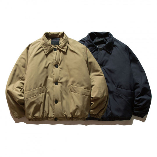 Unisex Boxy-Leichtwindjacke mit Hemdkragen, elastischem Saum und minimalistischer Shell Shop Nory