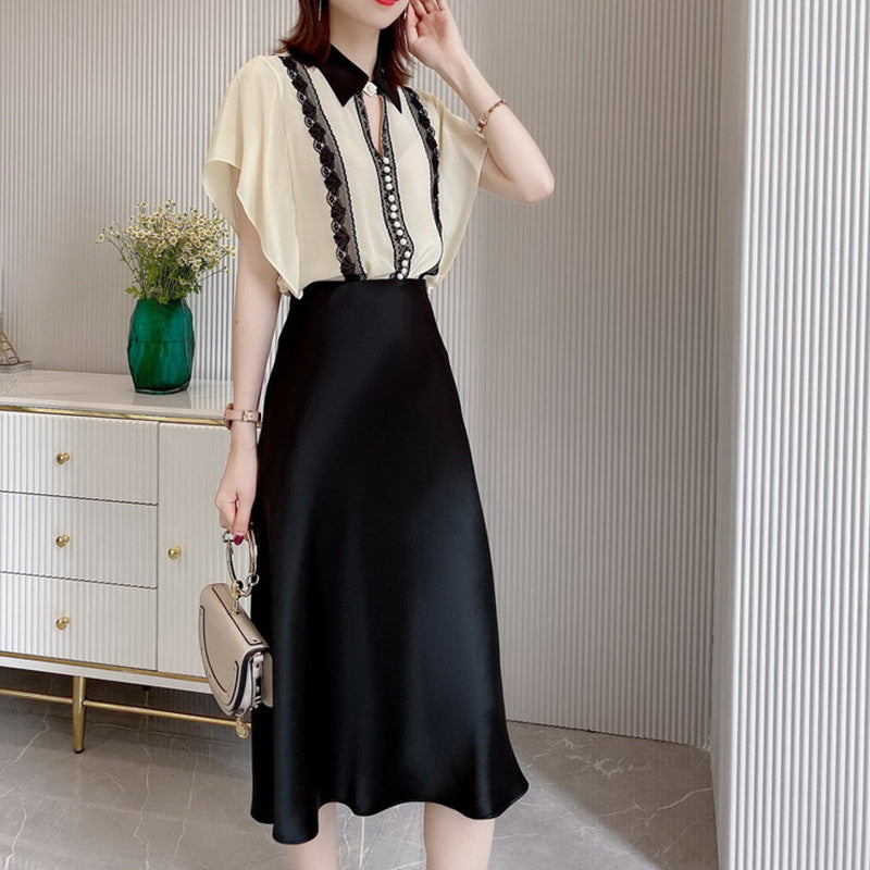 Damen Eleganter, schwingender Midi-Rock Shop Nory