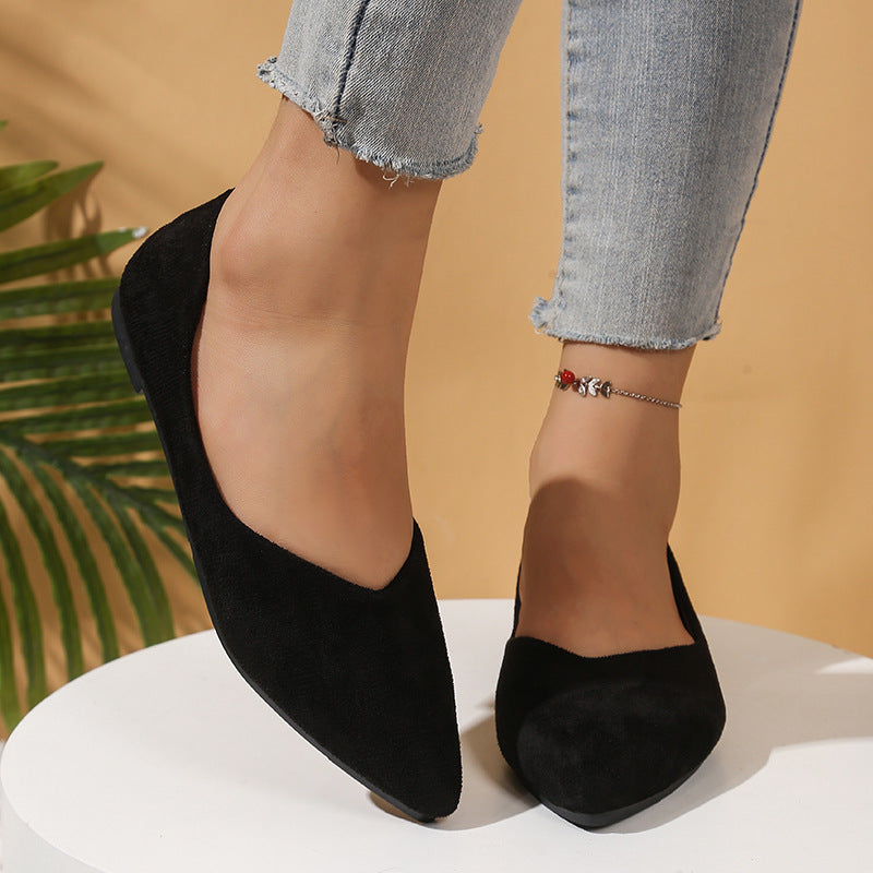 Damen Elegante Ballerinas mit flexiblem Fußbett und spitz zulaufendem Design