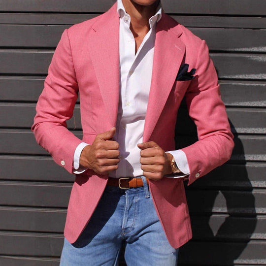 Herren Eleganter Blazer mit modernem Schnitt und strukturiertem GewShopnorye Shopnory