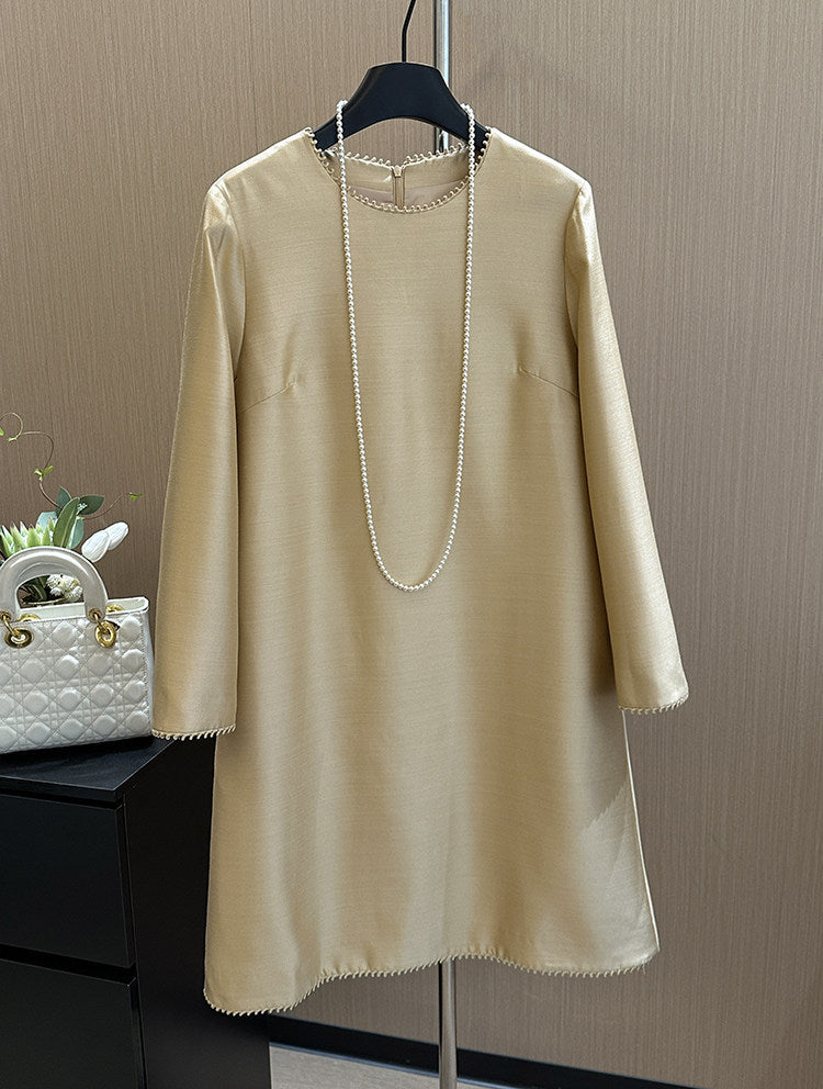 Damen Elegantes Drape Kleid Shop Nory