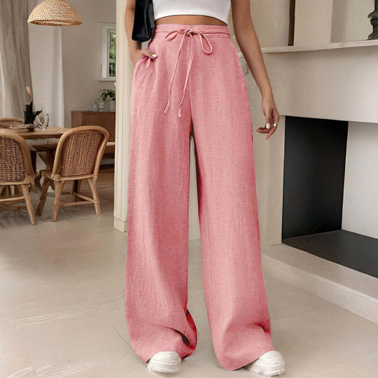 Damen Modische Palazzo-Hose mit elastischem Bund