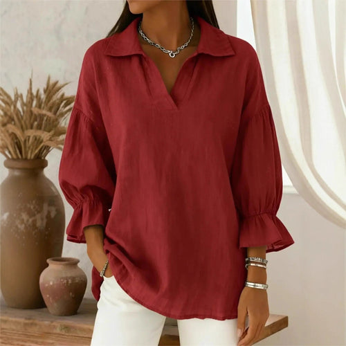 Damen Lässige und elegante Bluse mit weiten Ärmeln Shop Nory