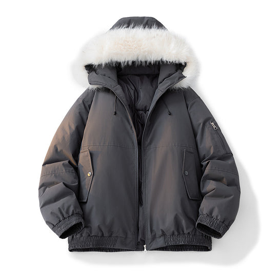 Damen Modische Winterjacke mit abnehmbarem Kunstfellkragen Shop Nory