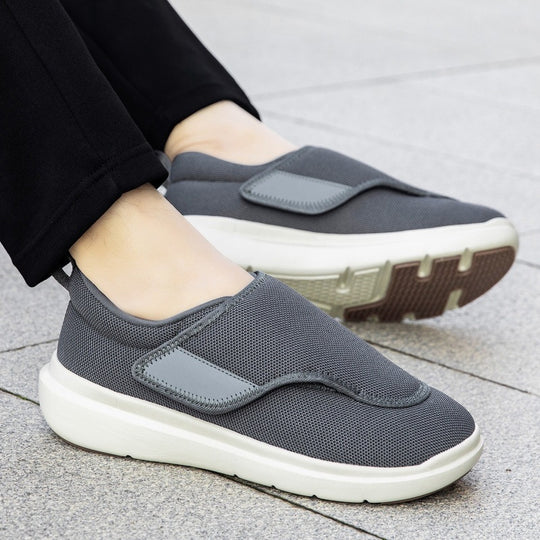 Herren Atmungsaktive Slip-On Sneaker mit Klettverschluss Shop Nory