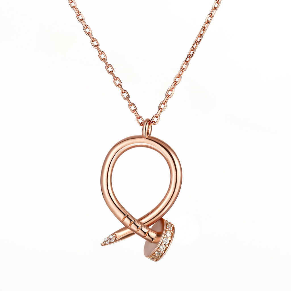 Damen Ohrstecker mit modernem Ringdesign und funkelnden Zirkonia Akzenten Shop Nory
