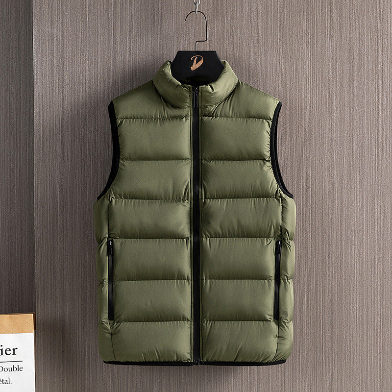 Herren Slim-Fit ultraleichte Stepp-Thermoweste mit hochschließendem Kragen und wasserabweisenden Reißverschlüssen Shop Nory