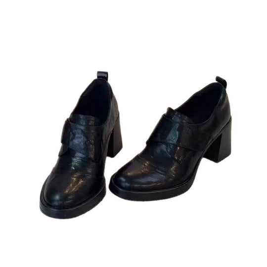 Damen Monkstrap-Loafer mit breitem Riemen und skulpturiertem Blockabsatz Shop Nory