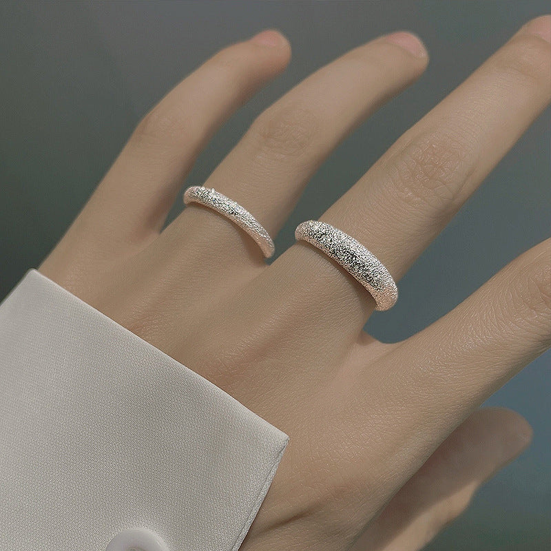 Damen Offener Ring mit strukturiertem Oberflächenfinish Shop Nory