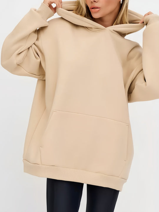 Damen Sportlicher Kapuzenpullover