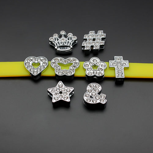 Filigraner Kreuzanhänger mit Kristallbesatz Für Armband und Kette