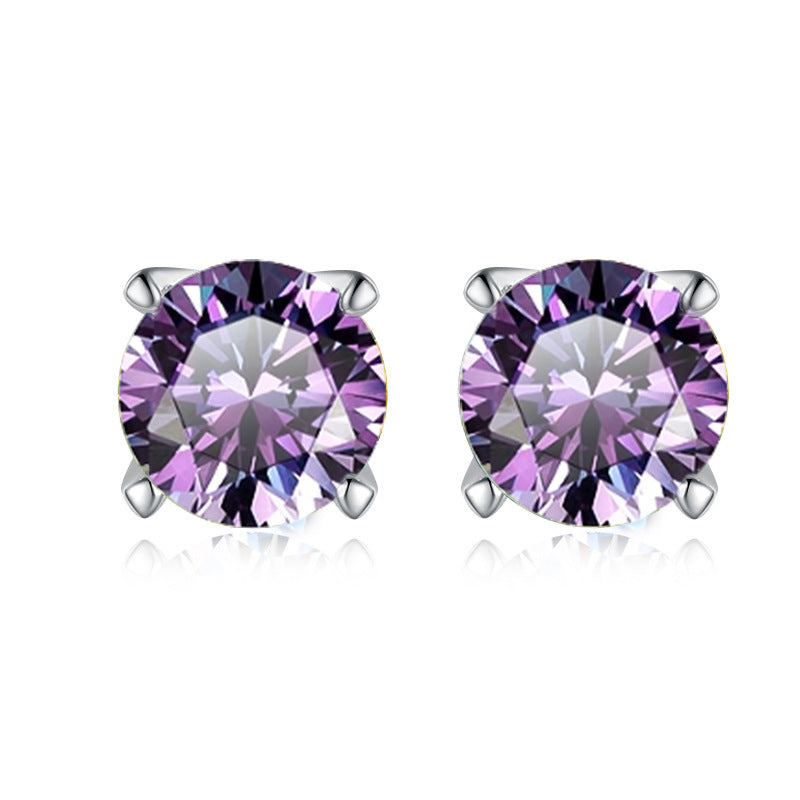 Damen Ohrstecker mit strahlend gelben Zirkonia und eleganter Fassung Shop Nory