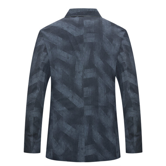 Herren Modernes Slim-Fit Sakko mit dezentem Logo-Jacquard und leichter Innenfütterung Shop Nory