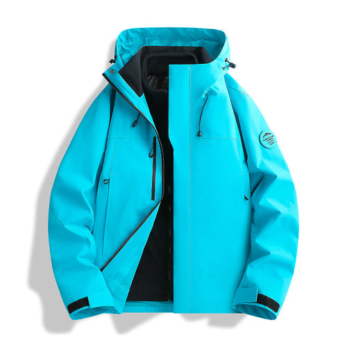 Herren Atmungsaktive, Wasserdichte Softshell-Jacke mit Fleecefutter und Kapuze Shop Nory