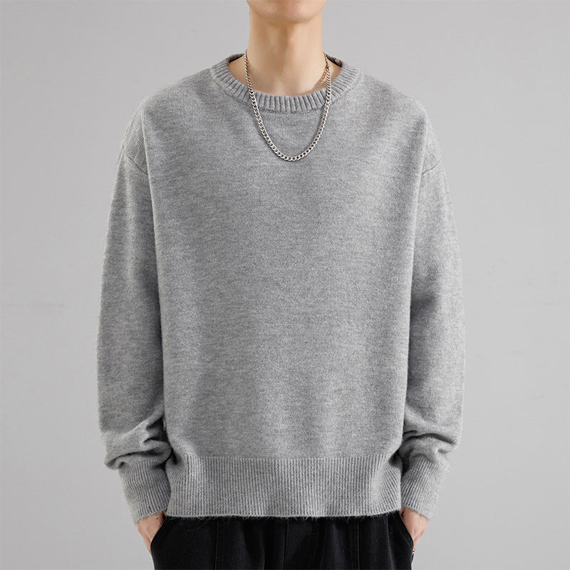 Herren Oversize Rundhalspullover aus weichem Feinstrick Shop Nory