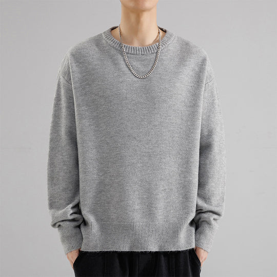 Herren Oversize Rundhalspullover aus weichem Feinstrick Shop Nory