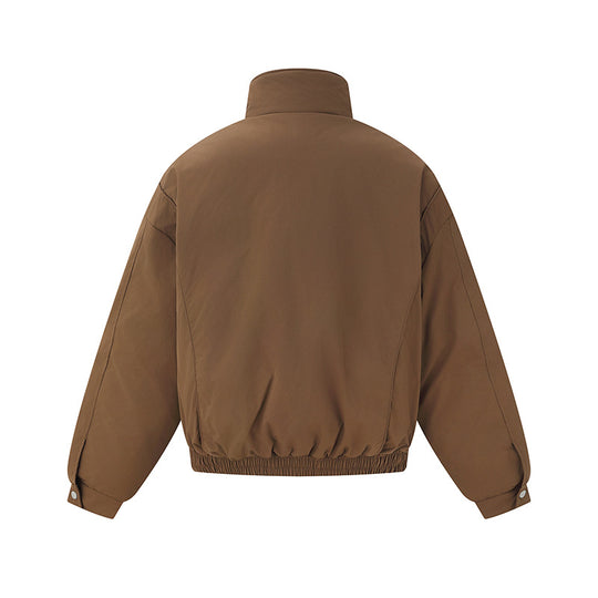Unisex Boxy Isolationsblouson mit hohem Stehkragen und Teddyfutter Shop Nory