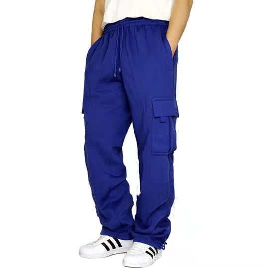 Herren heavy-duty Utility-Freizeithose mit Kordelzug, aufgesetzten Cargotaschen und relaxed Fit Shop Nory