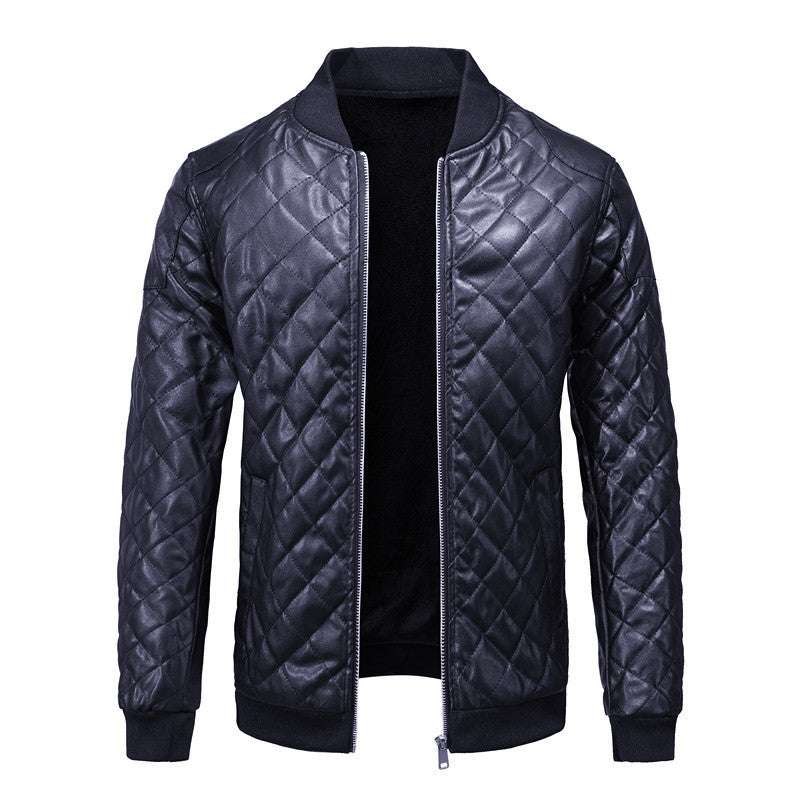 Herren Gesteppte Bomberjacke mit Rautenmuster und Ärmeltasche Shop Nory