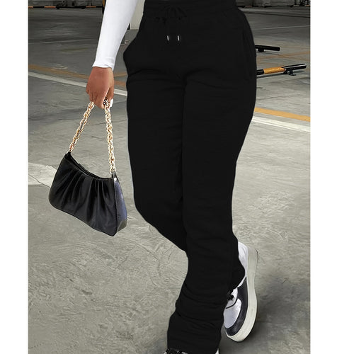 Damen nan figurbetonte Highwaist-Stretch-Sweathose mit gerafften Knöchelabschlüssen und Eingrifftaschen Shop Nory