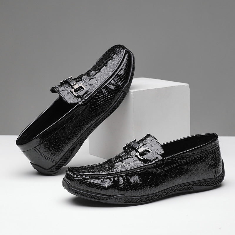 Herren Elegante Mokassins mit Schnalle Shop Nory
