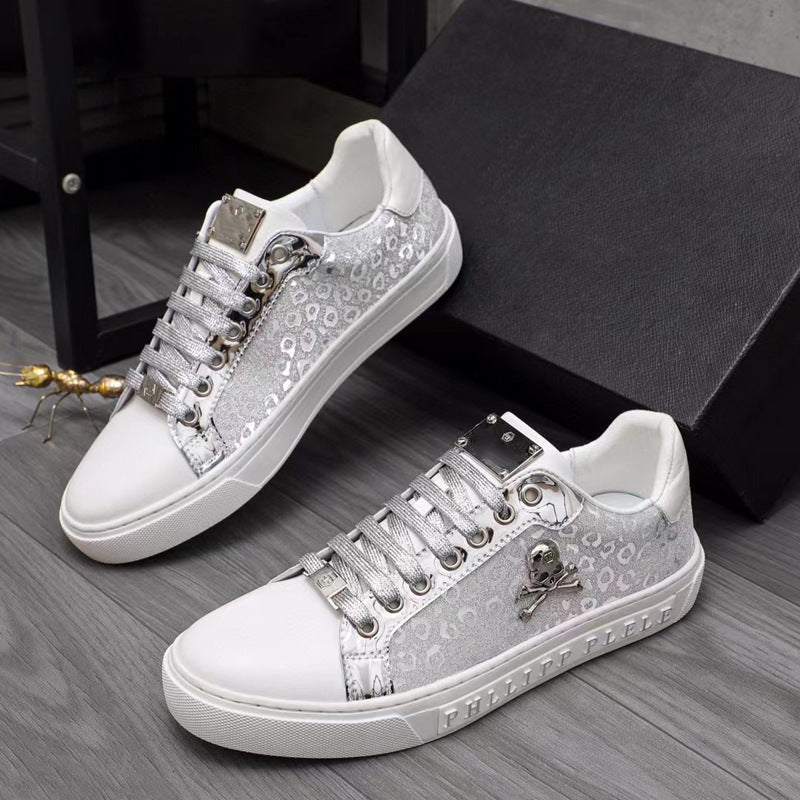 Damen Sneaker aus hochwertigem Material mit modischem Glanz-Detail und rutschfester Sohle Shopnory