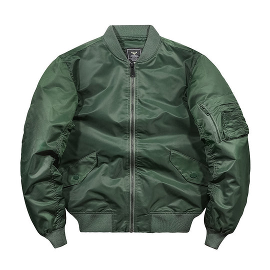 Herren Nylon-Flightbomber mit Ärmeltasche, gesteppter Thermo-Innenlage und geripptem Saum Shop Nory
