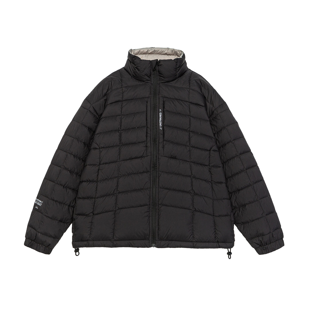 Herren Kurz gesteppte Isolationsjacke mit hohem Stehkragen und Tunnelzugsaum Shop Nory